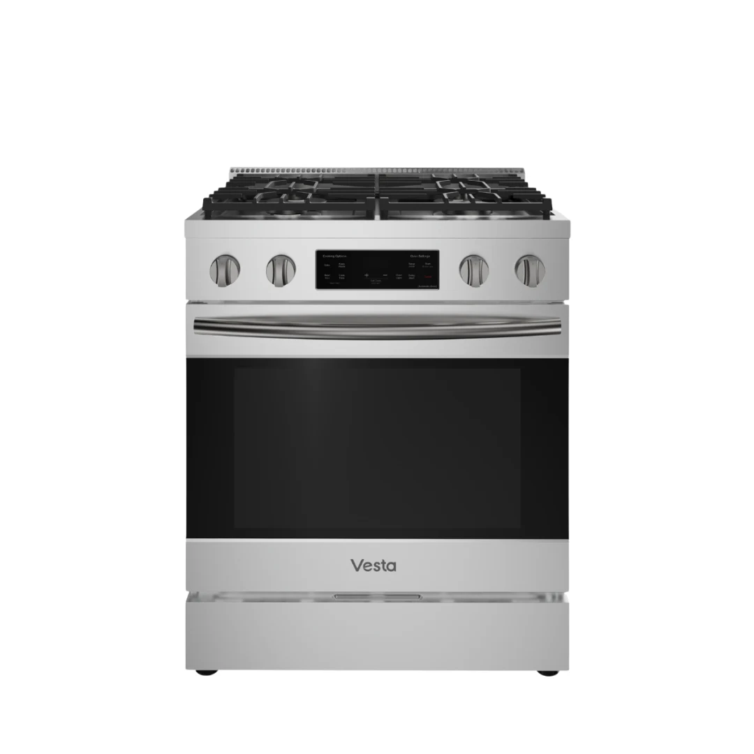 Idaho 30" Silver Full Gas Range