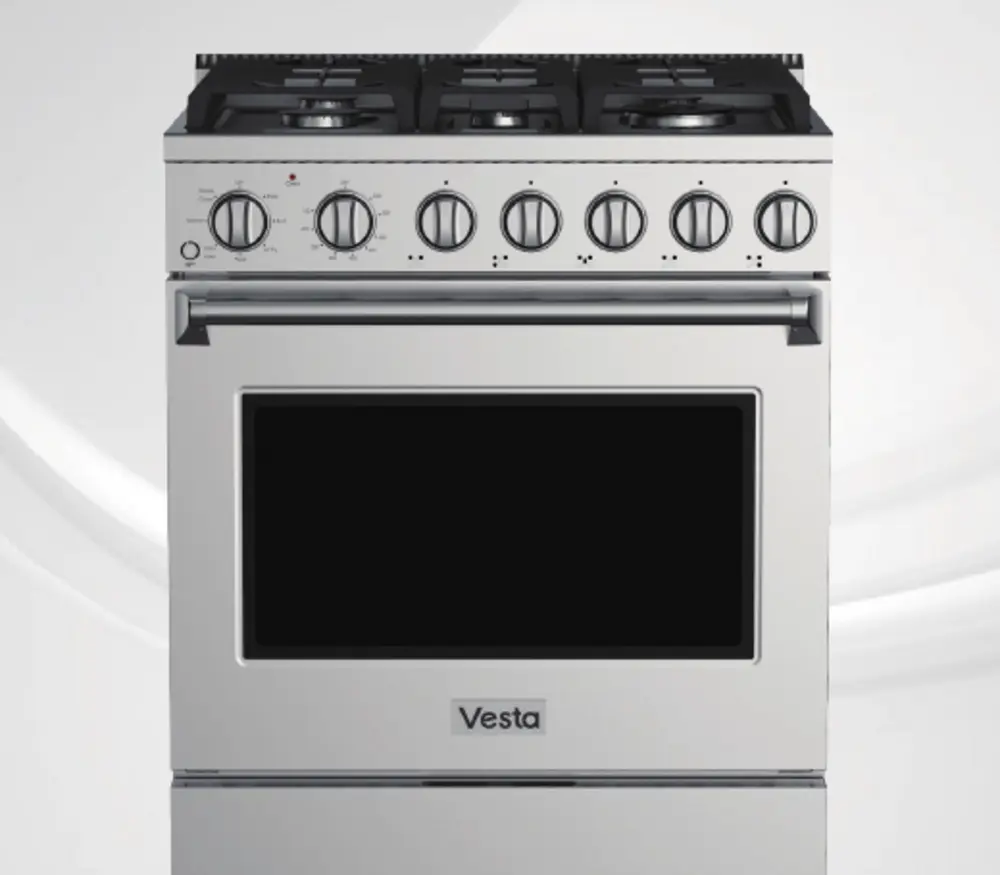 Oregon 30" Silver Full Gas Range