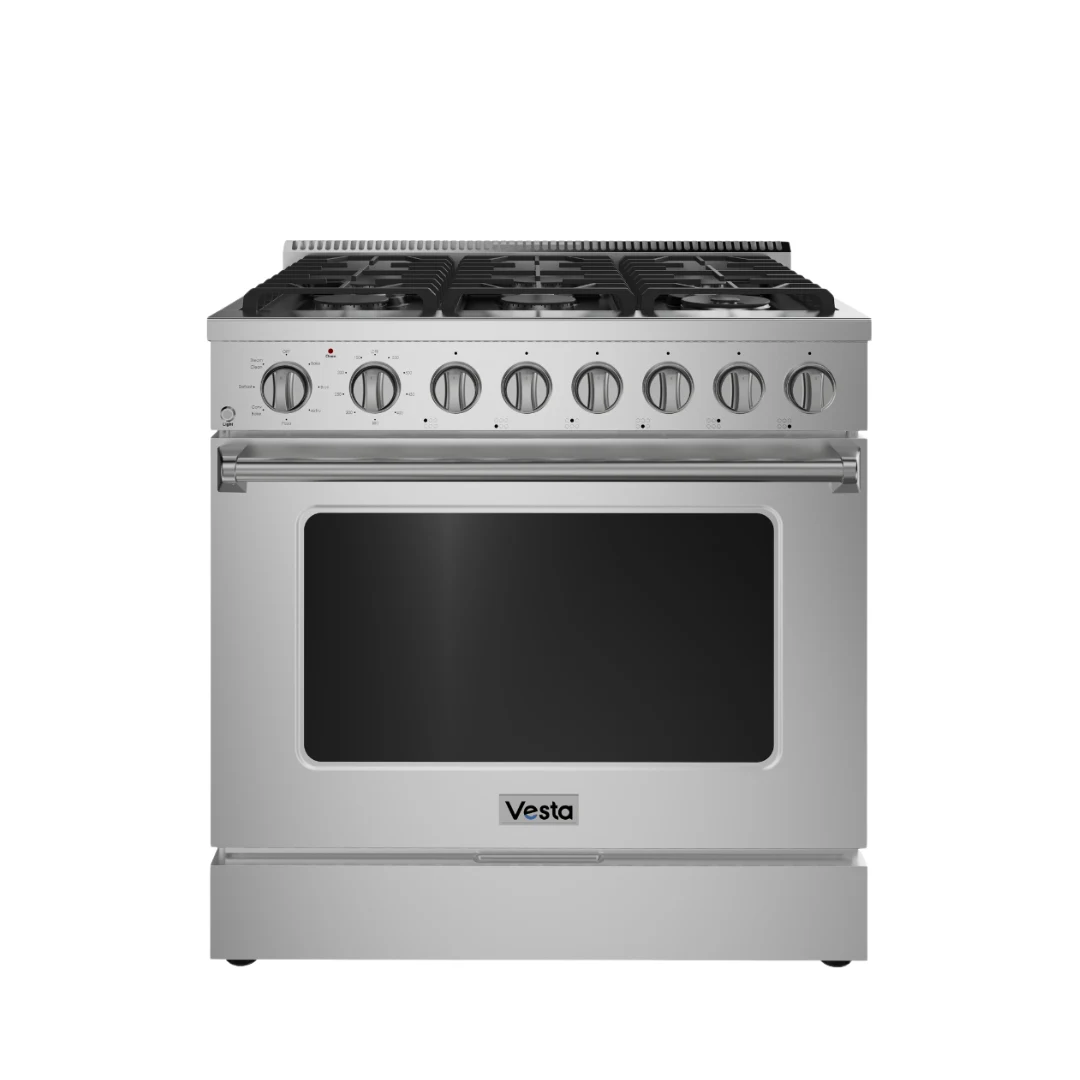 Oregon 36" Silver Full Gas Range